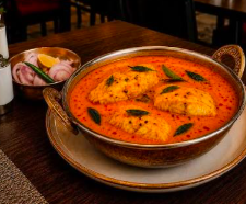 Madras Pavilion signature dishes Spiced Aubergine
Chicken Masala
Masala Dosa